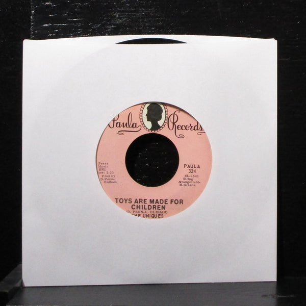 The Uniques - My Babe / Toys Are Made For Children 7" VG+ Vinyl 45 Paula 324 - Shuga Records