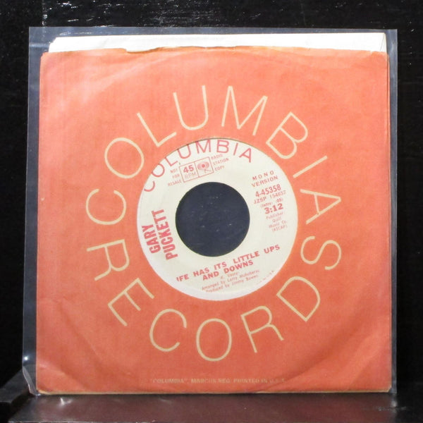 Gary Puckett - Life Has It's Little Ups And Downs 7" Mint- Promo Vinyl 4-45358 - Shuga Records