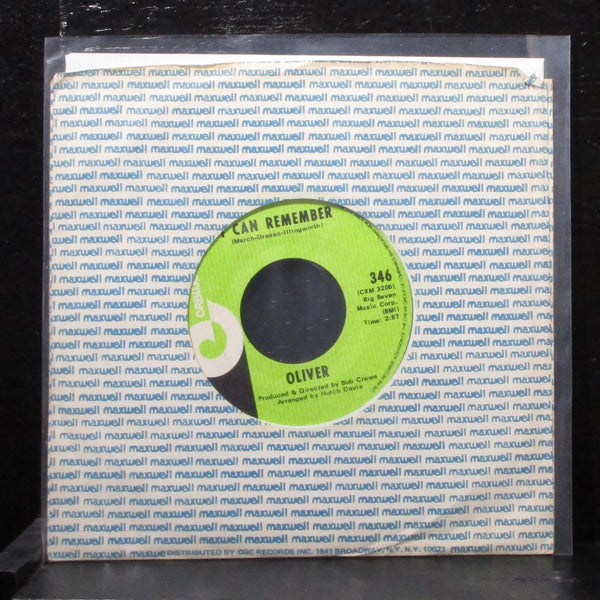 Oliver - I Can Remember 7" VG+ Vinyl 45 Crewe 7-99388 USA 1970 - Shuga Records