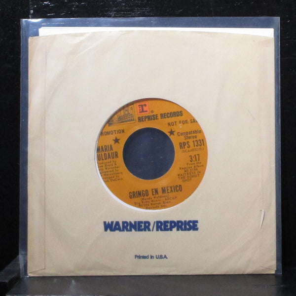 Maria Muldaur - Gringo En Mexico / Oh Papa 7" VG+ Promo Vinyl 45 RPS 1331 USA - Shuga Records