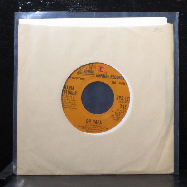 Maria Muldaur - Gringo En Mexico / Oh Papa 7" VG+ Promo Vinyl 45 RPS 1331 USA - Shuga Records