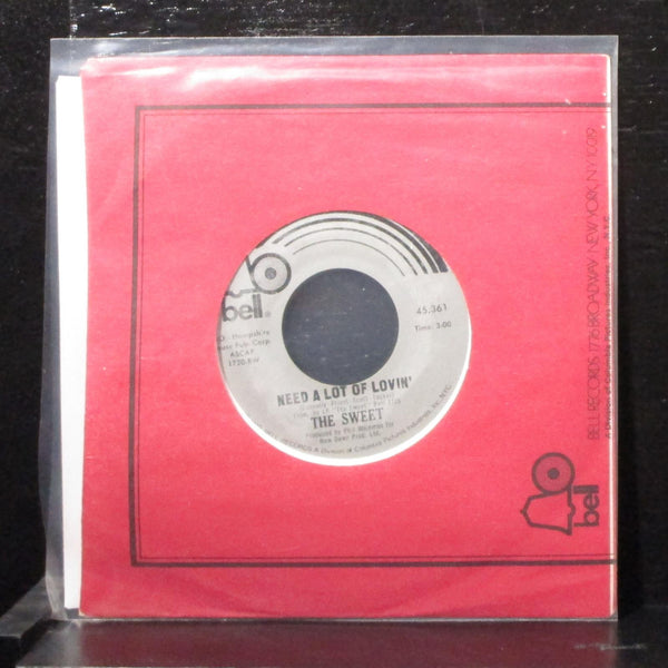 The Sweet - Blockbuster / Need A Lot Of Lovin' 7" Mint- Vinyl 45,361 USA 1973 - Shuga Records