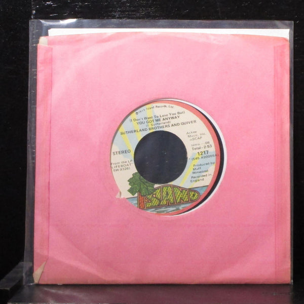 Sutherland Brothers & Quiver - You Got Me Anyway 7" Mint- Vinyl 45 Island 1217 - Shuga Records