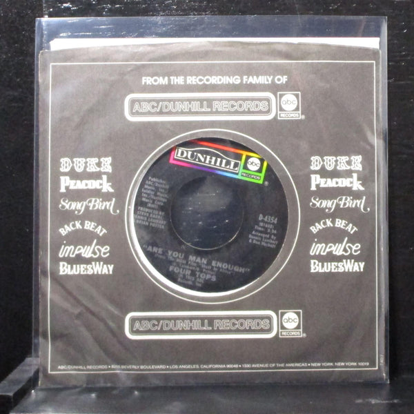 Four Tops - Are You Man Enough / Peace Of Mind 7" Mint- Vinyl 45 D-4354 USA 1973 - Shuga Records