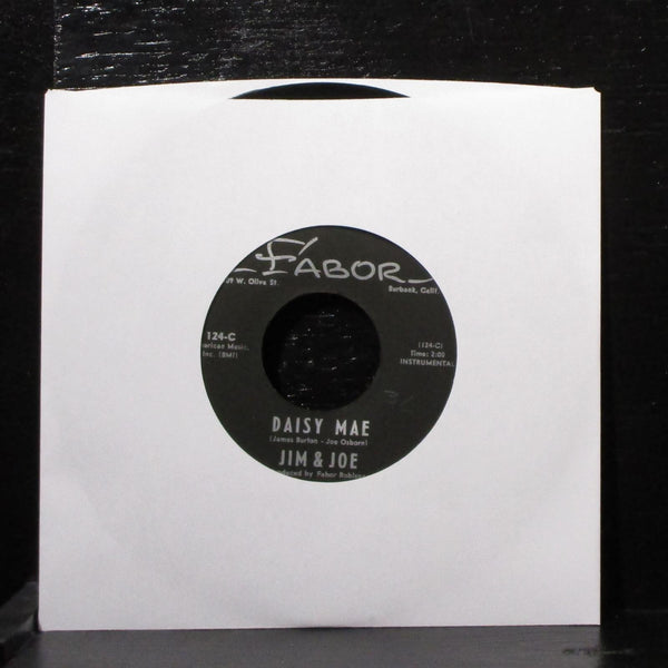 Jim & Joe - Fireball Mail / Daisy Mae 7" VG+ Vinyl 45 Fabor 124 USA 1963 - Shuga Records