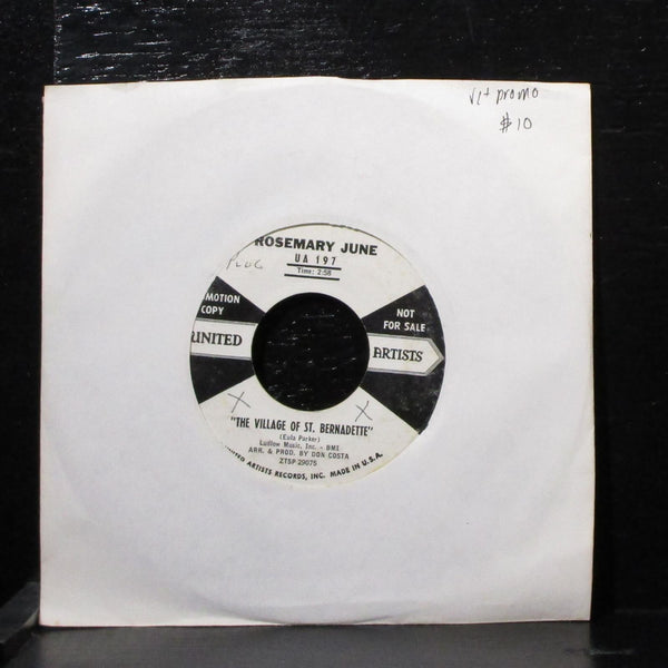 Rosemary June - Village Of St. Bernadette / Sound Of Music 7" VG+ Vinyl UA 197 - Shuga Records