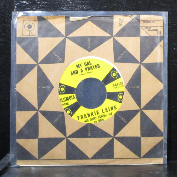 Frankie Laine - My Girl And A Prayer 7" Mint- Vinyl 45 Columbia 4-41139 USA - Shuga Records