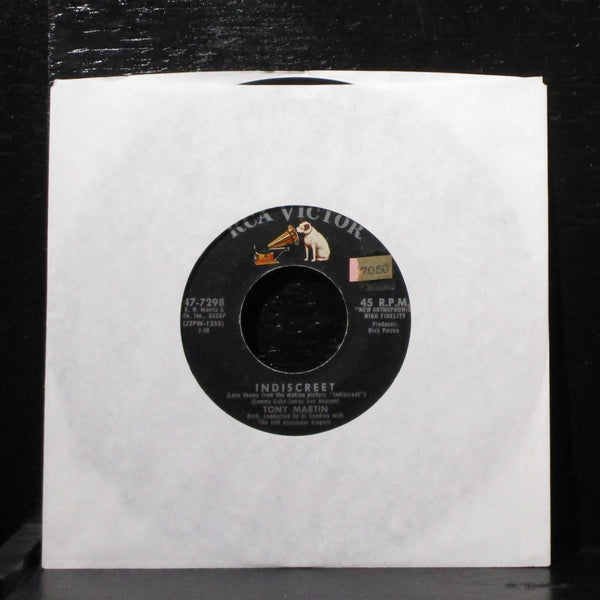 Tony Martin - Walk With Me / Indiscreet 7" VG+ Vinyl 45 RCA 47-7298 USA - Shuga Records