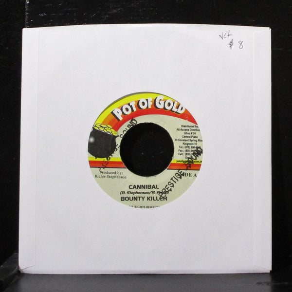 Bounty Killer - Cannibal / Mexican Rhythm 7" VG+ Vinyl 45 Pot Of Gold Jamaica - Shuga Records