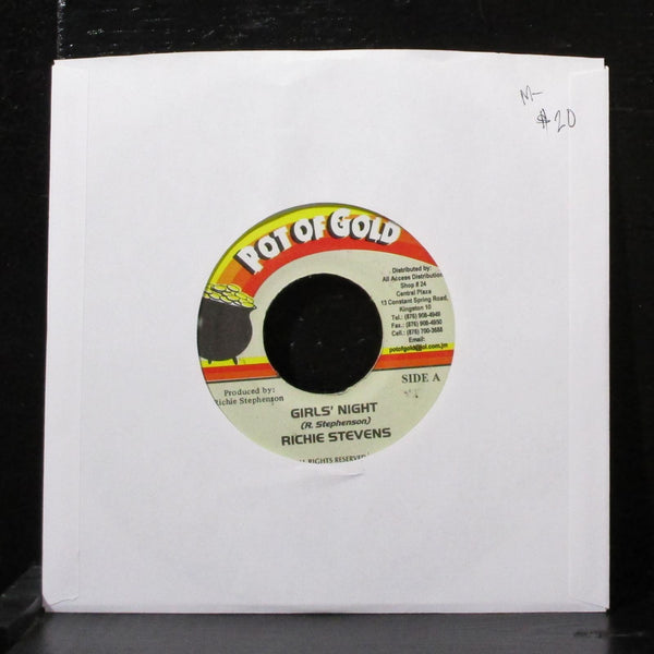 Richie Stevens - Girls' Night 7" Mint- Vinyl 45 Pot Of Gold Jamaica - Shuga Records