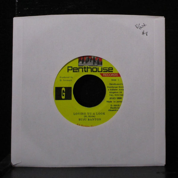Buju Banton - Loving Yu A Look 7" VG+ Vinyl 45 Penthouse Jamaica 1998 - Shuga Records