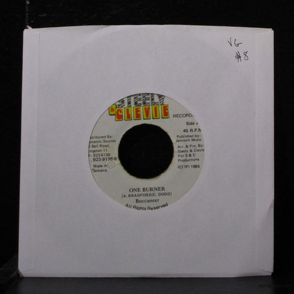 Buccaneer - One Burner 7" VG Vinyl 45 Steely & Clevie Jamaica 1995 - Shuga Records