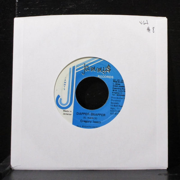 Gregory Isaacs - Dapper Snapper 7" VG+ Vinyl 45 Jammy's Jamaica 1995 - Shuga Records