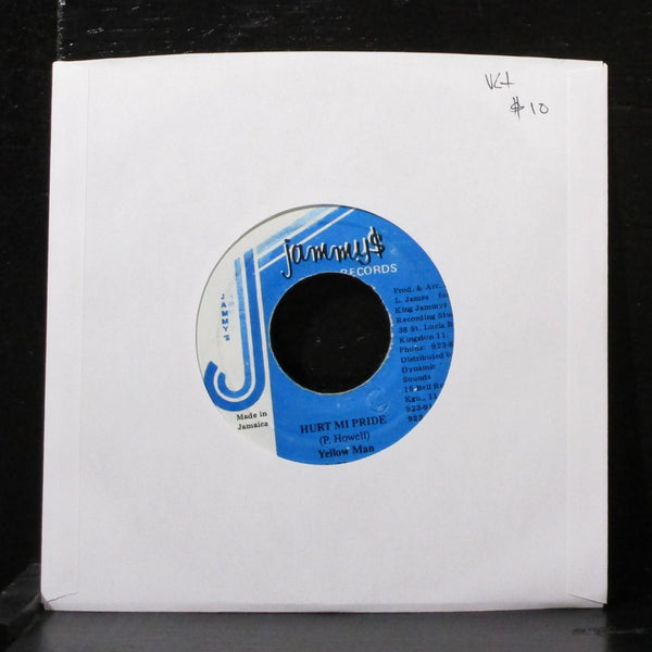 Yellow Man - Hurt Mi Pride 7" VG+ Vinyl 45 Jammy's Jamaica - Shuga Records