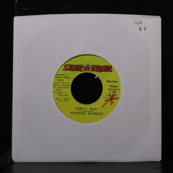 Everton Blender - Family Man 7" VG+ Vinyl 45 Star Trail Jamaica 1995 - Shuga Records