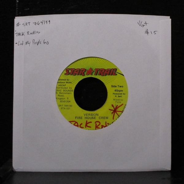 Jack Radics & Kulcha Knox - Let My People Go 7" VG+ Vinyl 45 Star Trail Jamaica - Shuga Records