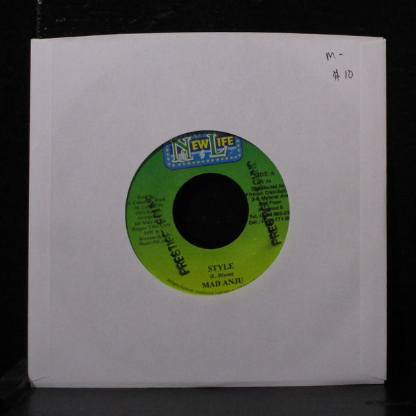 Mad Anju - Style 7" Mint- Vinyl 45 New Life RV 54 Jamaica - Shuga Records