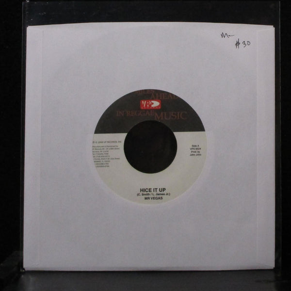 Mr. Vegas / Alley Cat - Hice It Up / Show It Off 7" Mint- Vinyl 45 VPS 8524 USA - Shuga Records