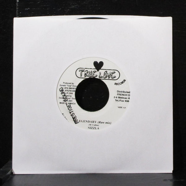 Sizzla - Legendary 7" VG+ Vinyl 45 True Love Jamaica 2001 - Shuga Records