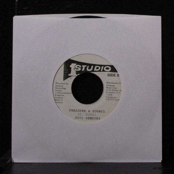 The Tennors - Pressure & Slide 7" VG+ Vinyl 45 Studio One Jamaica - Shuga Records