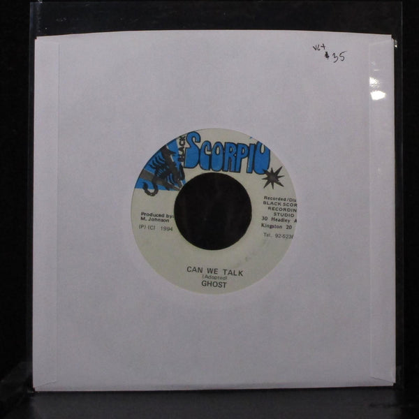 Ghost - Can We Talk 7" VG+ Vinyl 45 Black Scorpio Jamaica 1994 - Shuga Records