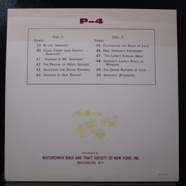 Watch Tower Bible And Tract Society - With Music In Your Hearts LP Mint- PS-4 - Shuga Records