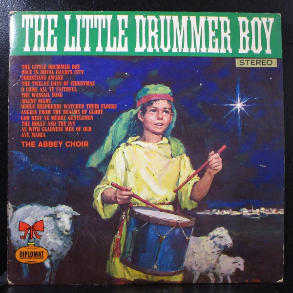 The Abbey Choir - The Little Drummer Boy LP VG+ SX-1709 Pink Label Vinyl Record - Shuga Records