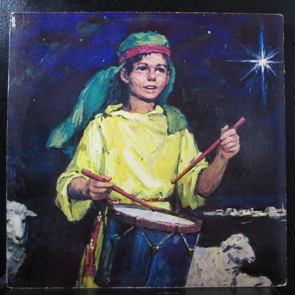 The Abbey Choir - The Little Drummer Boy LP VG+ SX-1709 Pink Label Vinyl Record - Shuga Records