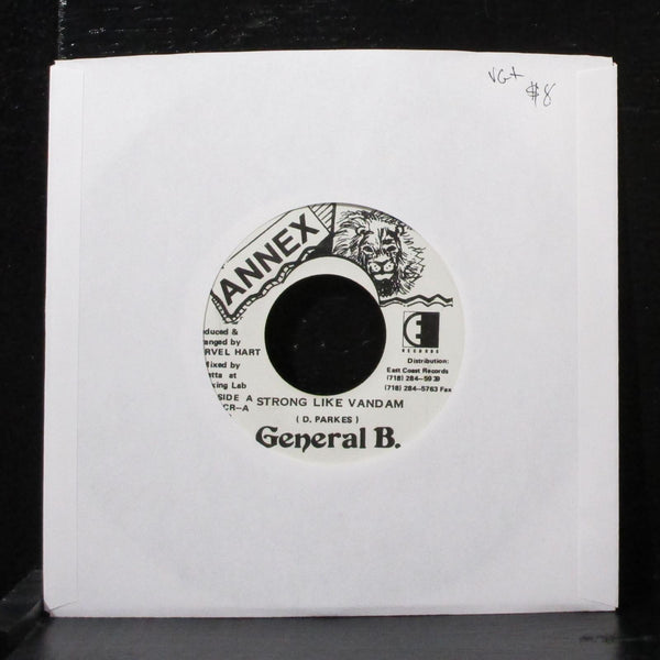 General B - Strong Like Vandam 7" VG+ Vinyl 45 Annex Jamaica - Shuga Records