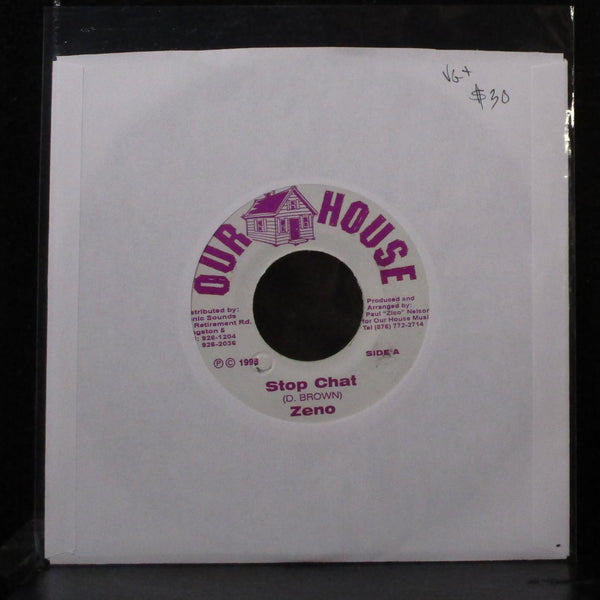 Zeno / Danny Marshall - Stop Chat / 48 Hours 7" VG+ Vinyl 45 Our House Jamaica - Shuga Records