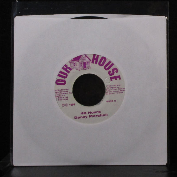 Zeno / Danny Marshall - Stop Chat / 48 Hours 7" VG+ Vinyl 45 Our House Jamaica - Shuga Records