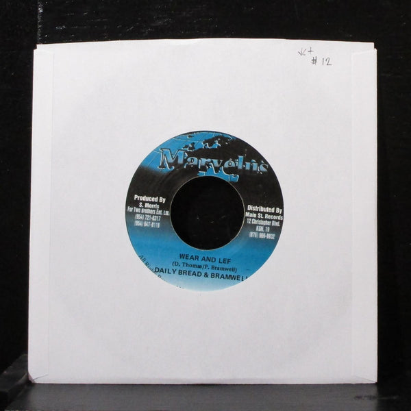 Daily Bread & Bramwell - Wear And Lef 7" VG+ Vinyl 45 Marvelus Jamaica - Shuga Records