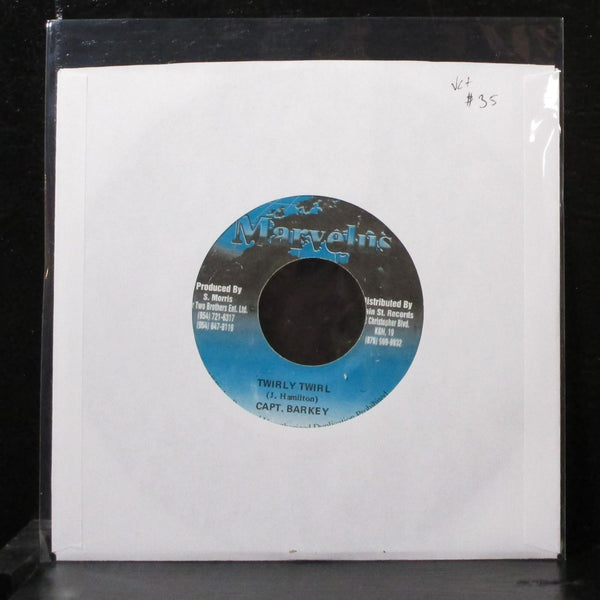 Capt. Barkey - Twirly Twirl 7" VG+ Vinyl 45 Marvelus Jamaica - Shuga Records