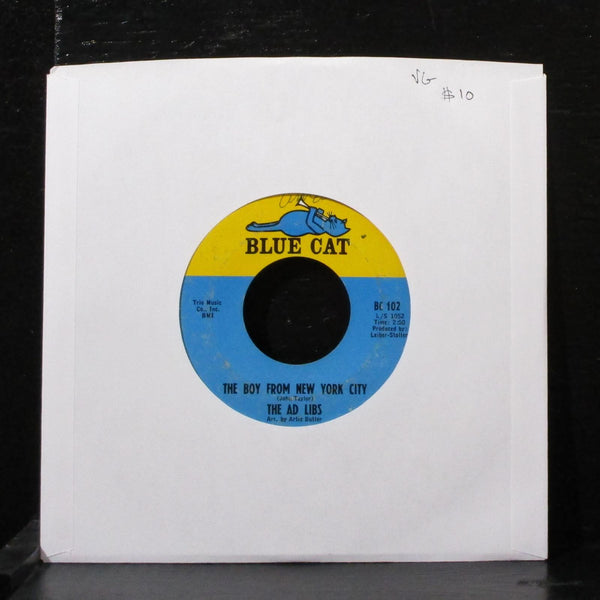 The Ad Libs - The Boy From New York City / Kicked Around 7" VG Vinyl 45 BC 102 - Shuga Records