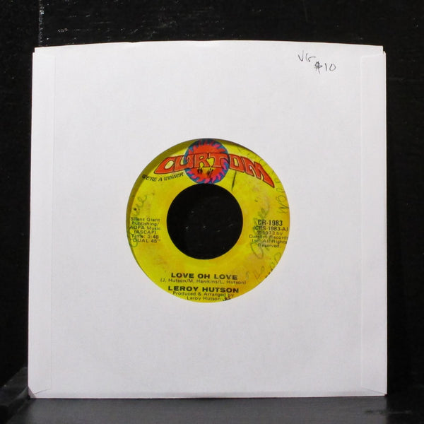Leroy Hutson - Love Oh Love / I'm In Love With You Girl 7" VG Vinyl 45 CR-1983 - Shuga Records