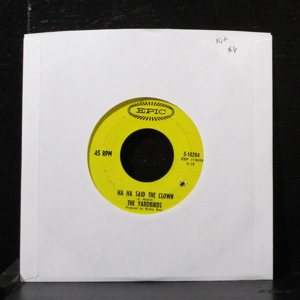 The Yardbirds - Ha Ha Said The Clown 7" VG+ Vinyl 45 Epic 5-10204 USA 1967 - Shuga Records