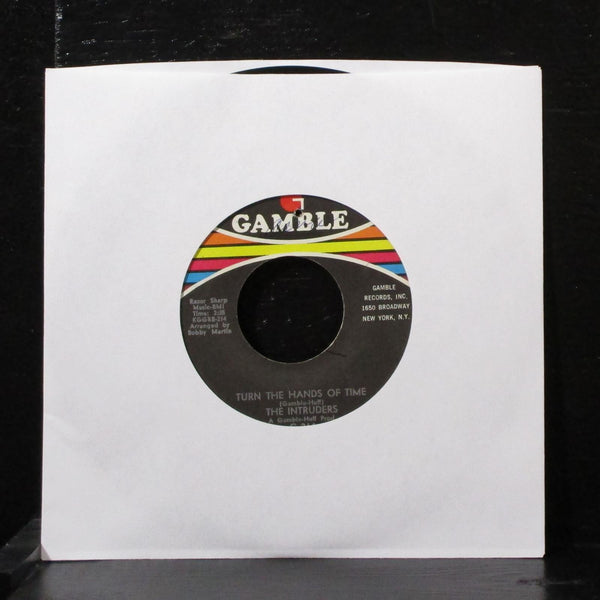 The Intruders - Cowboys To Girls / Turn The Hands Of Time 7" VG+ Vinyl 45 G-214 - Shuga Records