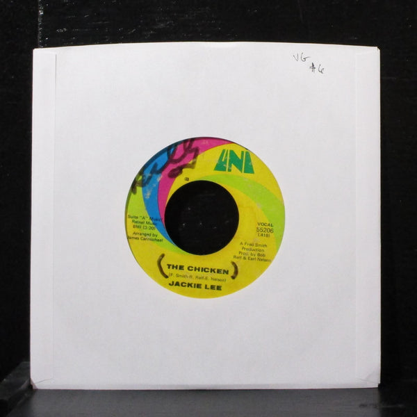 Jackie Lee - The Chicken / I Love You 7" VG Vinyl 45 UNI 55206 USA 1970 - Shuga Records