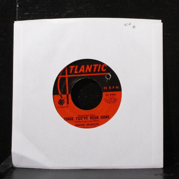 Aretha Franklin - Since You've Been Gone 7" VG+ Vinyl Atlantic 45-2486 USA 1968 - Shuga Records