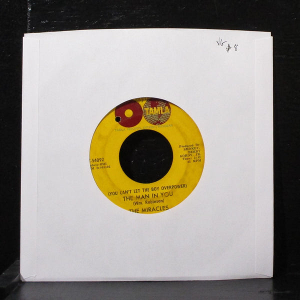 The Miracles - The Man In You / Heartbreak Road 7" VG Vinyl 45 Tamla T-54092 USA - Shuga Records