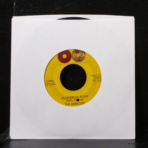 The Miracles - The Man In You / Heartbreak Road 7" VG Vinyl 45 Tamla T-54092 USA - Shuga Records