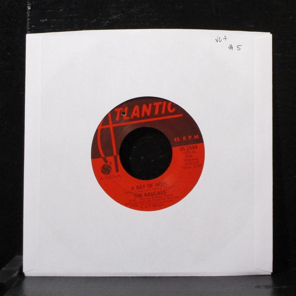 The Rascals - A Ray Of Hope / Any Dance'll Do! 7" VG+ Vinyl 45-2584 USA 1968 - Shuga Records