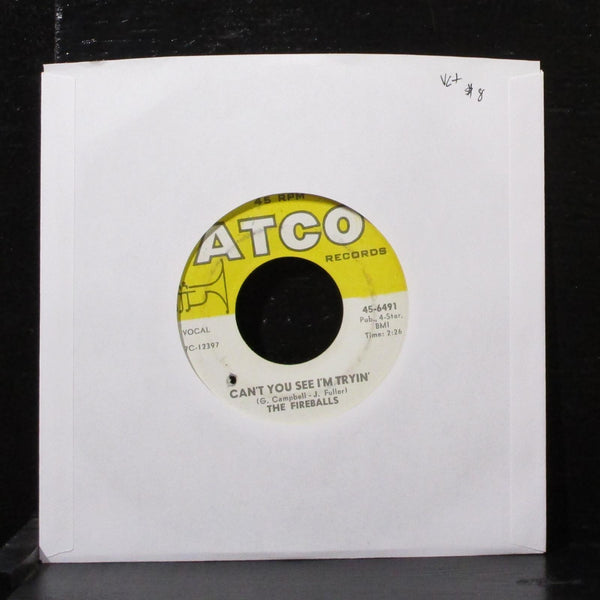 The Fireballs - Bottle Of Wine / Can't You See I'm Tryin' 7" VG+ Vinyl 45-6491 - Shuga Records