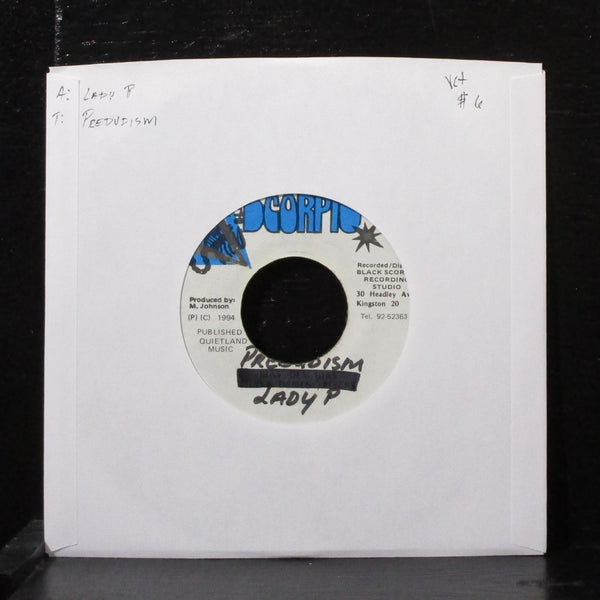 Lady P - Predudism 7" VG+ Vinyl 45 Black Scorpio Jamaica 1994 - Shuga Records