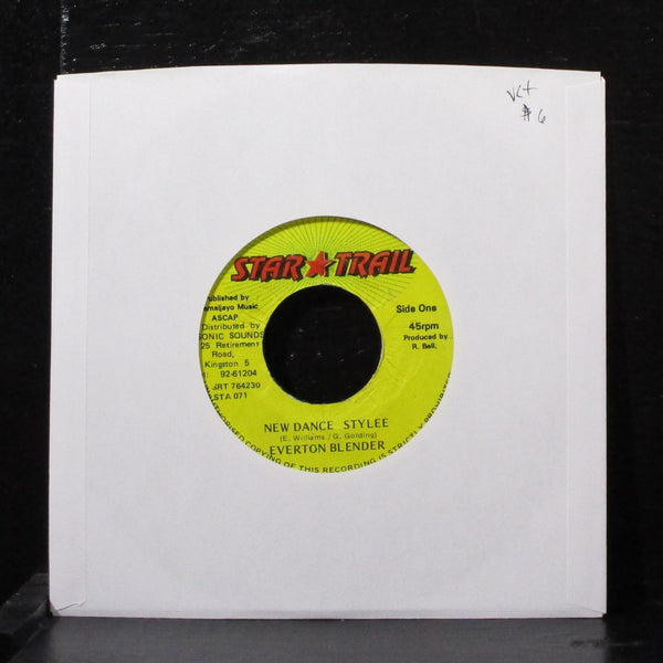 Everton Blender - New Dance Stylee 7" VG+ Vinyl 45 Star Trail STA 071 Jamaica - Shuga Records