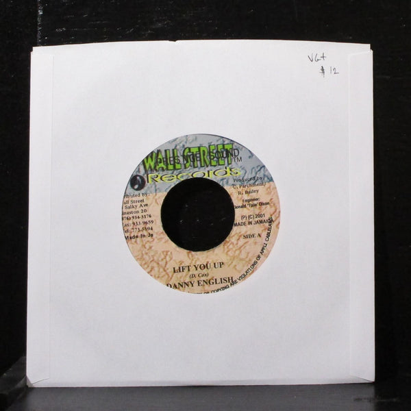 Danny English - Lift You Up 7" VG+ Vinyl 45 Wallstreet Jamaica 2001 - Shuga Records