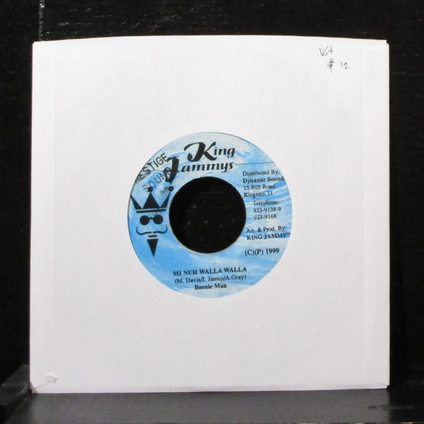 Beenie Man - Mi Nuh Walla Walla 7" VG+ Vinyl 45 King Jammy's Jamaica 1999 - Shuga Records