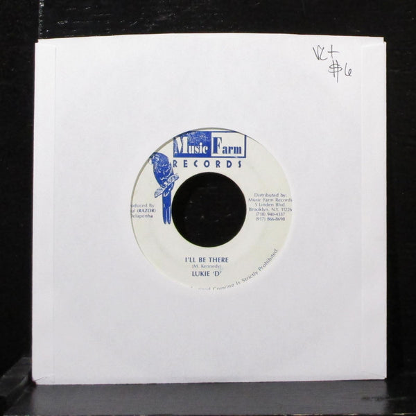 Lukie 'D' - I'll Be There 7" VG+ Vinyl 45 Music Farm Jamaica 2000 - Shuga Records