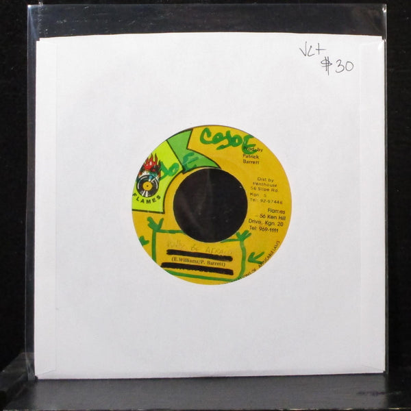 Tony Rebel - Why Be Afraid 7" VG+ Vinyl 45 Flames Jamaica - Shuga Records