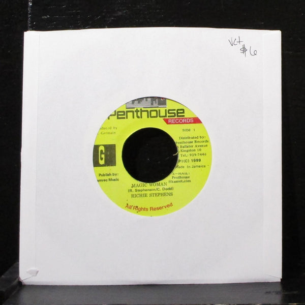 Richie Stephens - Magic Woman 7" VG+ Vinyl 45 Penthouse Jamaica 1999 - Shuga Records